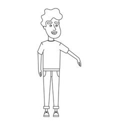 Cartoon Man Curly Hair Vector Images Over 940