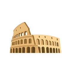 Coliseum pixel art rome landmark 8 bit italy Vector Image