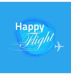 Happy kids riding on a plane Royalty Free Vector Image