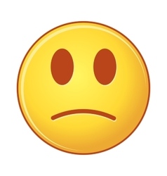 Sad emoticon face Royalty Free Vector Image - VectorStock