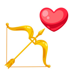 Heart with arrow icon Royalty Free Vector Image