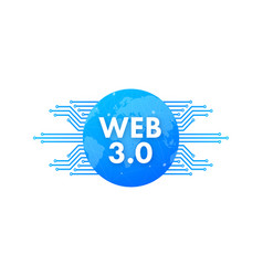 Web 30 technology for design internet Royalty Free Vector
