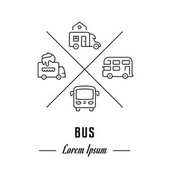 Bus Clipart Outline Vector Images 52