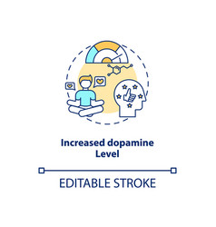 Serotonin and dopamine pathway Royalty Free Vector Image