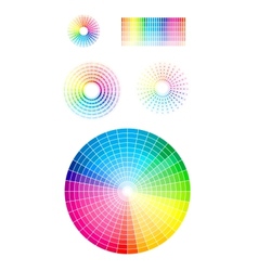 Color wheel background Royalty Free Vector Image