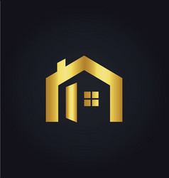 Building Golden House Logo Vector Images (over 1,100)