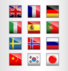 Download Language flag icons Royalty Free Vector Image - VectorStock