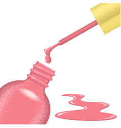 Realistic nail polish bottle Royalty Free Vector Image