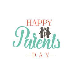 Parents day badge design sticker stamp logo Vector Image