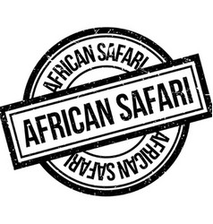 African Safari rubber stamp Royalty Free Vector Image