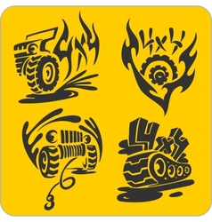 Off-Road symbols - set Royalty Free Vector Image