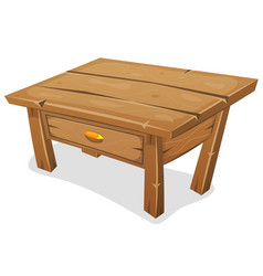 Wood little table Royalty Free Vector Image - VectorStock