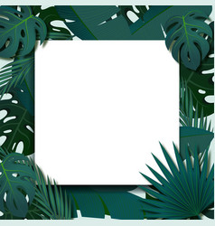 Green leaves circle frame Royalty Free Vector Image