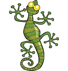 Cute gecko cartoon Royalty Free Vector Image - VectorStock