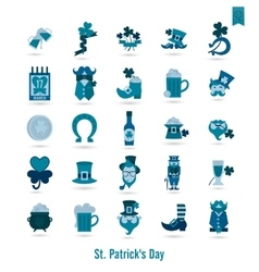 Saint Patricks Day Isolated Icon Set Royalty Free Vector