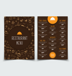 Breakfast menu template Royalty Free Vector Image