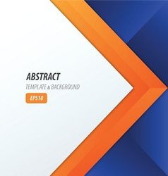 Background Overlap Dimension Modern Blue Orange Vector Image