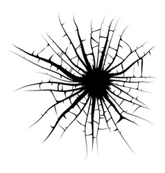 Spider web or broken glass Royalty Free Vector Image