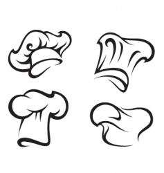 Set of chef hats Royalty Free Vector Image - VectorStock