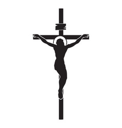 Crucifixion Jesus Christ A Religious Symbol Vector Image