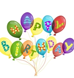 Colorful birthday background Royalty Free Vector Image