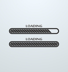 Cloud Uploading progress bar Royalty Free Vector Image