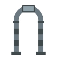 Stone arch icon in flat style Royalty Free Vector Image