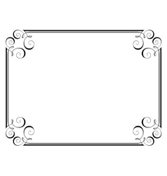 Calligraphy ornamental decorative frame Royalty Free Vector