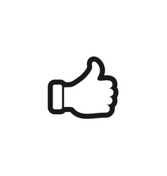 Hand showing thumbs up Royalty Free Vector Image