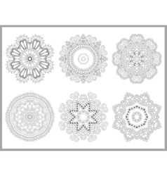 Unique coloring book page for adults - flower Vector Image