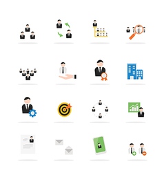 Business process improvement icons Royalty Free Vector Image