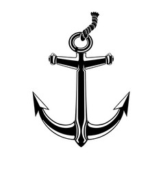 Black anchor sign Royalty Free Vector Image - VectorStock