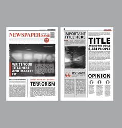 Retro newspaper advertising banners design Vector Image