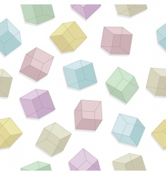 Seamless pattern with cubes Royalty Free Vector Image
