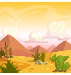 Desert background Royalty Free Vector Image - VectorStock