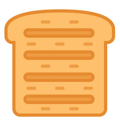 Sliced bread flat Royalty Free Vector Image - VectorStock