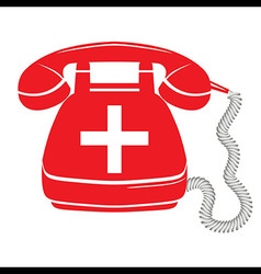 Telephone icon red Royalty Free Vector Image - VectorStock