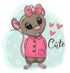 Cute drawing hippo girl Royalty Free Vector Image