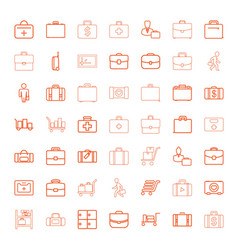 Case icons Royalty Free Vector Image - VectorStock