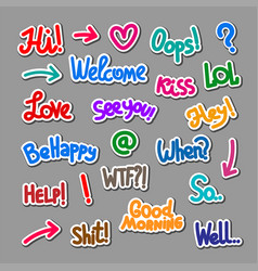 Short possitive messages inspirational quotes Vector Image