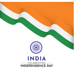 Happy india independence day celebration template Vector Image