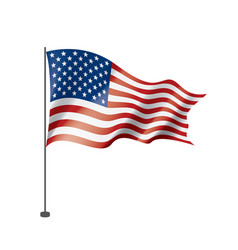 Usa Flag Isolated Royalty Free Vector Image Vectorstock Usa Flag Isolated Royalty Free Vector Image Vectorstock