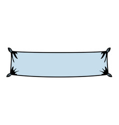 Banner hanging isolated icon Royalty Free Vector Image