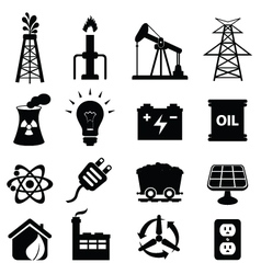 Oil and electricity Royalty Free Vector Image - VectorStock