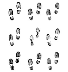 Footprint sport shoes Royalty Free Vector Image