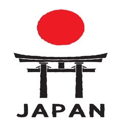 Japan Gate - Torii gate Royalty Free Vector Image