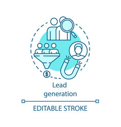 Lead generation chalk concept icon digital Vector Image