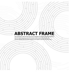 Abstract technology round frame Royalty Free Vector Image