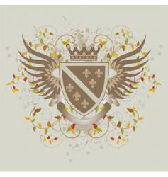 Heraldic shield Royalty Free Vector Image - VectorStock
