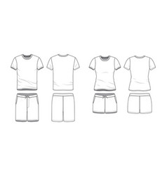 Black shorts template Royalty Free Vector Image